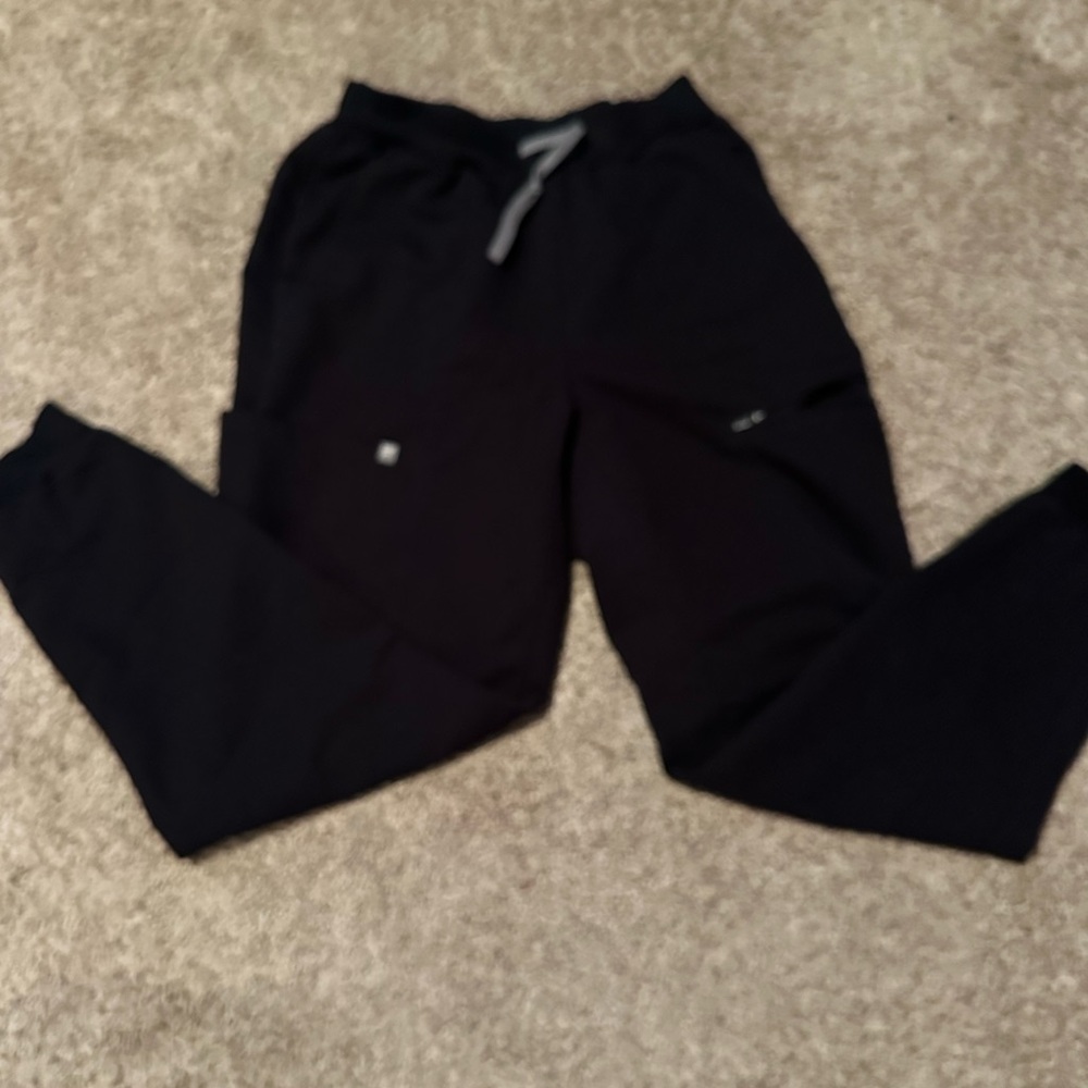 Black Jogger Scrub Pants
